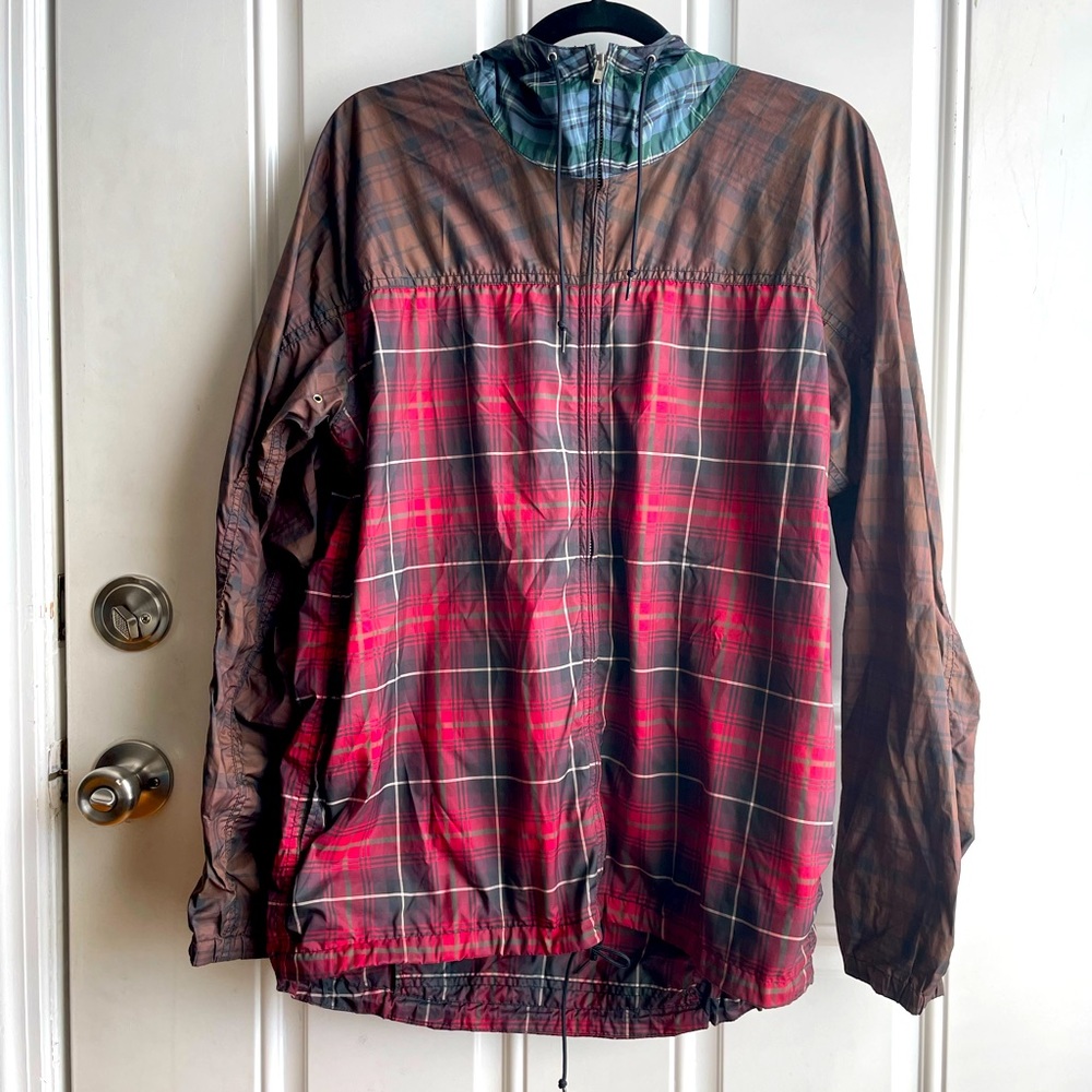 Comme de Garçon Plaid Windbreaker with Hood (Deadstock)